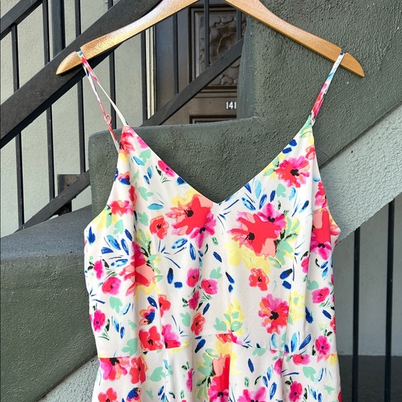 Yumi Kim Anthropologie Floral MidiDress Vacation Resortwear Spring Sz L - Picture 2 of 7